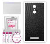 apgo Protective Skin Sticker for the back compatible with Xiaomi Redmi Note 3 Note 3 Pro, Wrap Film, Foil, Vinyl - Pattern Black Honeycomb