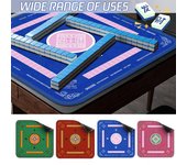 Tapete de mesa de Mahjong, tapete de juego de mesa de póquer, dominó, Mahjong, cartas, antideslizante, reducción de ruido, cuadrado, tapete de juego para mesa de Mah Jongg 60x60cm rojo
