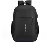 Mochila clásica impermeable para hombre, mochila de viaje informal con carga USB, mochila de viaje para ordenador portátil de gran capacidad, mochila escolar
