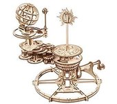 UGEARS Mechanical Tellurion 3D Puzzle - Kit de modelo de sistema solar de planetario para autoensamblaje