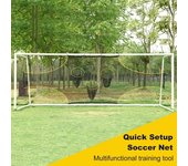 Red de portería de fútbol con zonas de puntuación, portátil, plegable, para exteriores, para entrenamiento de fútbol en el patio trasero L