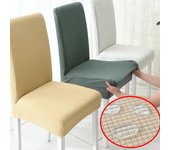 Funda elástica impermeable para silla con respaldo, fundas para sillas de comedor, fundas de jacquard para sillas de cocina, bodas, hoteles, banquetes 1 Pieces