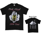 Camiseta unisex de doble cara con campana negra de The Division de Pink Floyd Tour de 1994 L