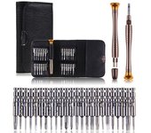 Juego de destornilladores de precisión 25 en 1, herramienta de reparación para PC, portátil, teléfono, reloj, gafas
