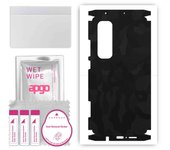 apgo Protective Skin Sticker for the back+sides compatible with Xiaomi Mi Note 10 Lite, Full Wrap Film, Foil, Vinyl - Pattern Black Camo