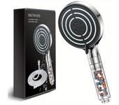 Cabezal de ducha ahorrador de agua con manguera de 1,8 m, cabezal de ducha de alta presión, cabezal de ducha económico con filtro, cabezal de ducha de lluvia, ducha de mano redonda de 120 mm shower head with 1.8M hose