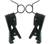 Clip de micrófono NiceAI con bucle ajustable de diámetro interior al pin del micrófono, apto para Sony UWP Saramonic Sennheiser Boya Shure y otros micrófonos. negro