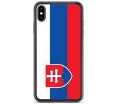 Funda iPhone - Eslovaquia - XS Max - Souple - Multicolore - Design Drapeau