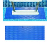 Alfombrilla para escalera de piscina, textura antideslizante, alfombrilla flexible para escalones, fácil de almacenar, protector cortable para revestimiento de piscina, protector de cojín de estabilidad para escaleras para escalera de piscina 60*23cm A