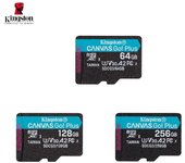 Kingston 170m/s Lienzo ¡Vamos! Además, tarjeta de memoria microSD para dispositivos móviles Android, cámaras de acción, drones y producción de vídeo 4K. 64GB