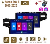 Radio de coche Android estéreo para Honda Jazz 3 2015-2020 Fit 3 GP GK 2013-2020 2 Din Multimedia Carplay navegación Autoradio GPS WIFI unidad principal 4+64GB 1+16GB,Left