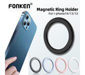Soporte de anillo magnético Fonken para iPhone 14 13 12 para soporte de teléfono de pared magnético Magsafe soporte de teléfono de coche blanco