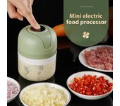 Mini machacador de ajo USB de 100/250 ml, inalámbrico, eléctrico, para verduras, chile, carne, picador de alimentos, accesorios de cocina