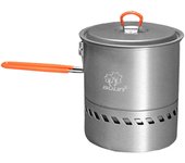 1.5/2.1L Acampar al aire libre Viajar Senderismo Recolección de calor Olla Vajilla de cocina 1.5L