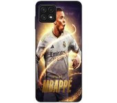 Coque Maniacase pourSamsung Galaxy A22 5g Kylian Mbappe Real Madrid Wallpaper