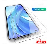 2 uds Protector de pantalla de vidrio templado para Xiaomi Mi 11 Lite 4G 5G NE 10 9 9T 8 SE A1 A2 A3 poco X3 F3 M3 M4 REDMI 6 7 8 9 9S 10 10S 8T película protectora POCO M3 blanco
