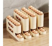 Rejilla para huevos portátil con ruedas automáticas de 2/3/4 capas, gran capacidad, para el frigorífico, dispensador de huevos para la cocina
