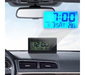 Reloj Digital para automóvil, Mini reloj automático, fecha del mes automotriz, adorno de decoración con retroiluminación