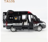 Hobby Pull Back Metal Sound Light ambulancia coche de policía niños juguete para regalo 3#