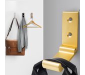 Ganchos plegables para pared, puerta, ropa, abrigo, sombrero, bolsos, perchas de aleación de aluminio, cocina, baño, ganchos para toallas a prueba de herrumbre, gancho individual plegable negro
