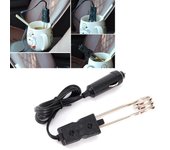 1 pieza de calentador de agua para taza de coche, tetera de inmersión, calentador eléctrico portátil de baquelita para té, café, sopa, 12 V, 120 W para viajes 24V