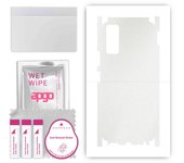 apgo Protective Skin Sticker for the back+sides compatible with Vivo Y20s, Full Wrap Film, Foil, Vinyl - Pattern Matte Transparent
