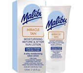 Malibu Miracle Tan Bálsamo Hidratante antes y después del bronceado 150ml