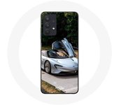 Coque Maniacase pour Samsung Galaxy A32 4G Formule 1 McLaren Voiture Gris