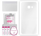 apgo Ultra Clear Protective Skin Sticker for the back compatible with Samsung Galaxy A3 (2017), Wrap Film, Hydrogel Film, Flexible, Soft TPU with posi