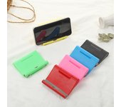 Soporte para teléfono de escritorio plegable y ajustable en múltiples ángulos blanco