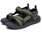 Sandalias para hombre resistentes al desgaste, antideslizantes, modernas, transpirables, modernas, combinables, cómodas, para exteriores, zapatos de plataforma para verano 40
