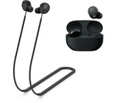 Correa de silicona suave CONTEME Accesorio para auriculares Sony Compatible con auriculares Sony con cancelación de ruido Cordón para el cuello Correa antipérdida/Deportiva negro