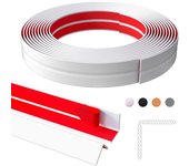 Moldura de esquina autoadhesiva, tira de sellador flexible, tira de transición para piso, encimera 4cm x 3m blanco