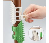 Peine masajeador para depilación de gatos, 3 colores, cepillo para rascar y frotar, autolimpiable, para esquinas de pared. 1PCS gris