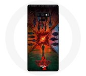 Coque pour Samsung Galaxy Note 9 Stranger Things Saison 4 Affiche Equipages de la Nouvelle Théorie