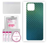 Adhesivo protector trasero apgo compatible con Honor Play 5, lámina de vinilo - Patrón Carbono Camaleón CAKA1