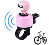 Mini timbre de bicicleta ligero con forma de animal, alarma decorativa para manillar de bicicleta, ideal para niños. azul