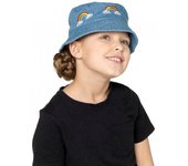 Sombrero de pescador vaquero infantil con bordado de Tom Franks 1-3 Years denim