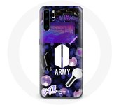 Funda Huawei P30 Pro Bangtan Sonyeondan BTS Logo Y ARMY Logo I Purple You