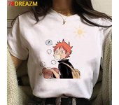 Oya Oya Haikyuu camiseta para hombre Kawaii japonés voleibol Anime Camisetas gráficas Kawaii Karasuno dibujos animados Unisex Harajuku camisa masculina XL