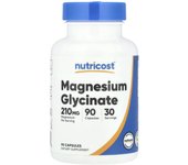 Nutricost, Magnesium Glycine, 210 mg, 90 capsules (70 mg per capsule)