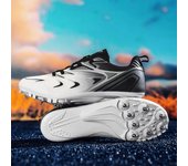 Zapatillas de atletismo Zapatillas de sprint Zapatillas de hombre Zapatillas de clavos Zapatillas de mujer Zapatos cómodos y transpirables 35 negro