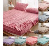Falda de cama con volantes románticos, Sábana bajera antideslizante, colcha, Sábana, funda de cama con banda elástica, Funda para colchón (Sin funda de almohada) 90X200cm Only a Sheet