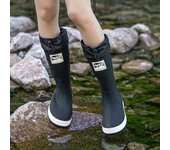Botas de goma para parejas, zapatos altos para la lluvia, chanclos impermeables, botas de lluvia para el trabajo, pesca y jardín, zapatos de goma para mujeres y hombres88 44
