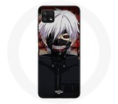 Coque maniacase pour Samsung Galaxy A22 5G Tokyo Ghoul Kaneki Ken Masque Japonais Anime