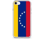 Coque iPhone - Multicolore - Drapeau Venezuela - Souple - Compatible iPhone SE 2020 - Vertical