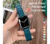 LUJING Correa de PC con patrón de fibra de carbono para apple watch, pulsera de 45mm, 44mm, 40mm, 41mm, 49mm, 42mm y 49mm para Iwatch Series 7, 6, 5, 4 SE Watch chain adjuster
