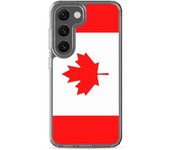 Coque Téléphone - Samsung - Galaxy S21 - Drapeau Canada - Souple - Multicolore