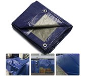 Lona de suelo parasol para acampar, lona resistente, tela impermeable, cubierta para tienda de campaña 3x4m azul