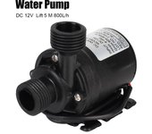 Bomba de agua sumergible con motor sin escobillas, ultra silenciosa, CC de 12 V, portátil, minibomba de 5 m para sistema de refrigeración, calentador de fuentes, 800 l/h, para el hogar